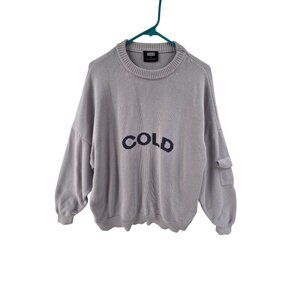 Cold Culture Men's Sweater Crewneck Long Sleeve Pullover Sweater Gray Size S